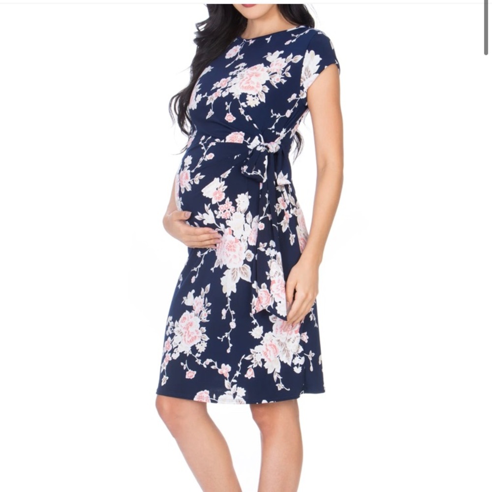 Barely worn maternity faux wrap dress.